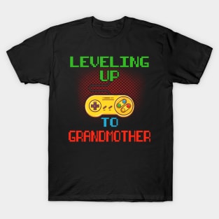 Promoted To Grandmother T-Shirt Unlocked Gamer Leveling Up T-Shirt